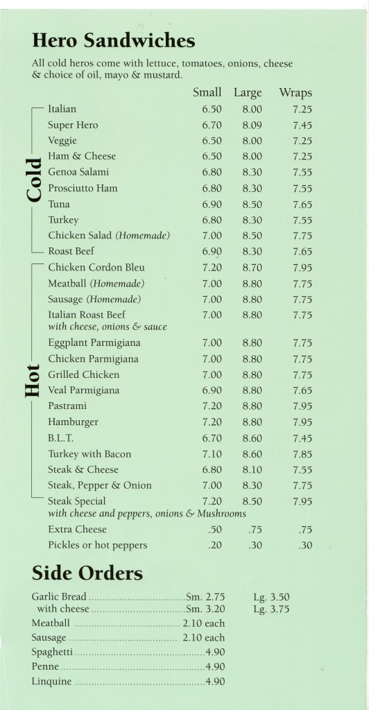 Sabatini Ristorante & Pizzeria – Take-out Menu | Westborough.com